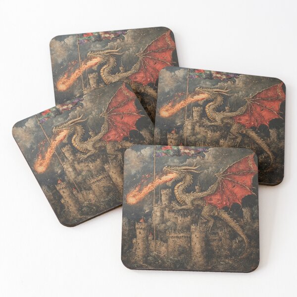 Item preview, Medieval Dragon Art designed and sold by TheDarkWardrobe.