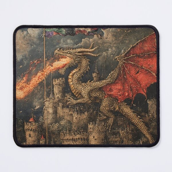 Item preview, Medieval Dragon Art designed and sold by TheDarkWardrobe.