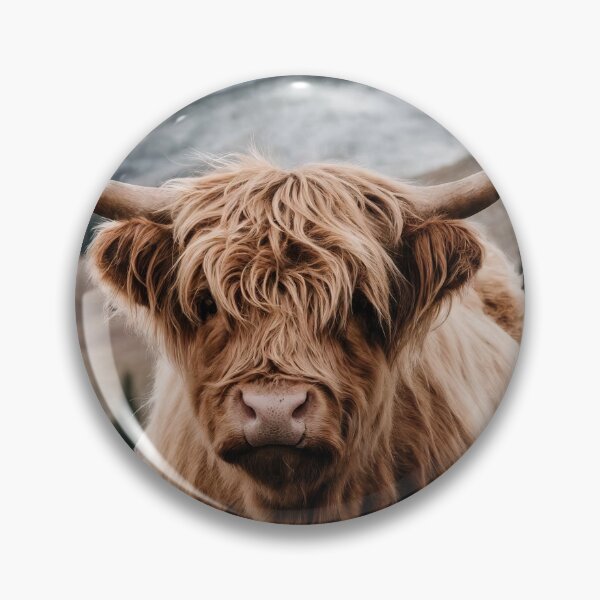 Item preview, Highland Cow Rustic Mountain Landscape Earth Tones designed and sold by banginT.