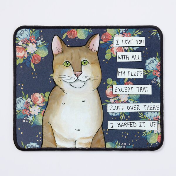 Item preview, All My Fluff, orange cat hand created art designed and sold by jamiemorathart.