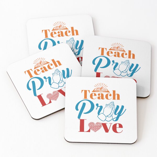 Item preview, Teach Pray Love Christian Catholic Teacher designed and sold by jaygo.