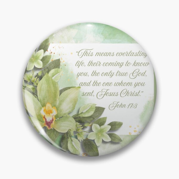 Item preview, JW Green Zenith Orchid Bible Quote Scriptural Floral  designed and sold by Janna Perry Designs.