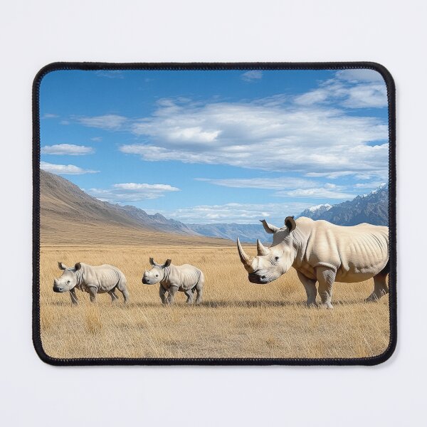 Item preview, Beautiful Family of Rhinos designed and sold by TheFullFantasy.
