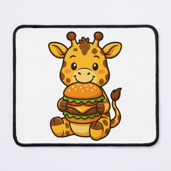 Item preview, Giraffe Eating Hamburger designed and sold by k3rstman1.