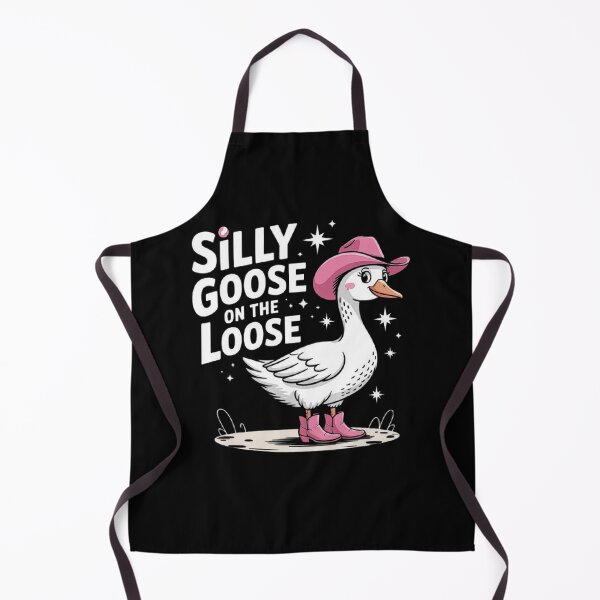 Item preview, Funny Goose with Pink Cowboy Hat and Boots – Silly Animal Cartoon designed and sold by love3617.