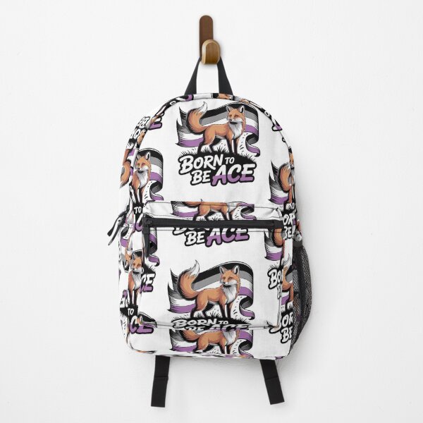 Item preview, Born to Be Ace – Proud Fox with Asexual Flag Colors | Ace Pride LGBTQ Design designed and sold by Rajasekar.