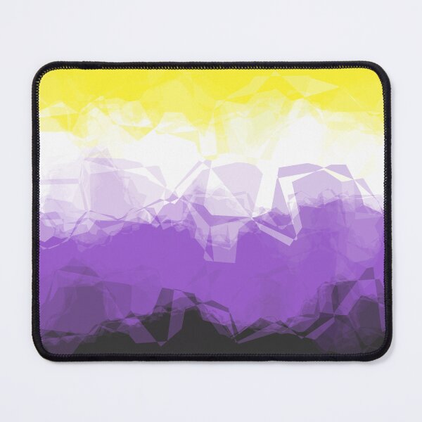 Item preview, Funky Eclectic Quirky Groovy Crystalline Abstract Nonbinary Pride Flag designed and sold by Chaos Queery.