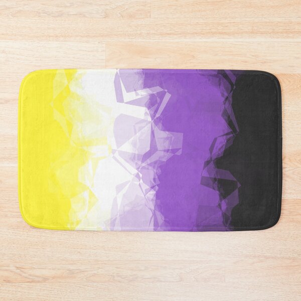 Item preview, Funky Eclectic Quirky Groovy Crystalline Abstract Nonbinary Pride Flag designed and sold by Chaos Queery.