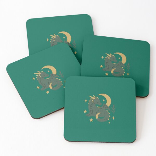 Item preview, Green dragon and moon designed and sold by Spectral Supply.