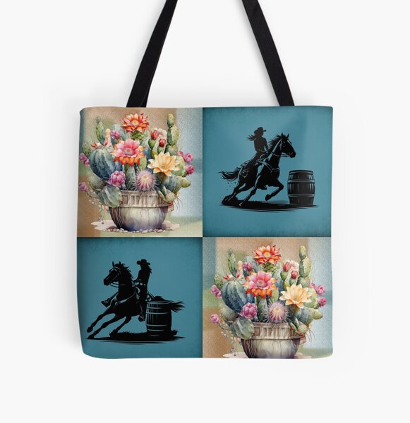 The Barrel Racer All Over Print Tote Bag
