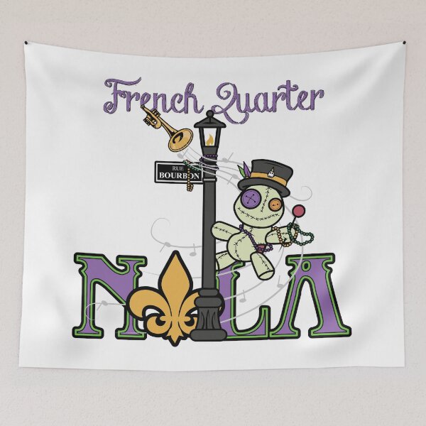Item preview, USA - NOLA French Quarter Voodoo on Bourbon Street designed and sold by Navigation Art & Design.