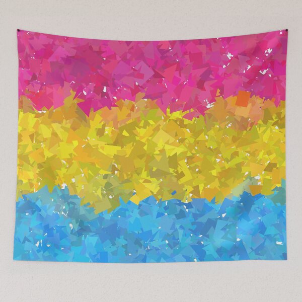 Item preview, Trippy Psychedelic Abstract Pansexual Pride Flag designed and sold by Chaos Queery.