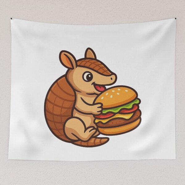 Item preview, Armadillo Eating Giant Hamburger designed and sold by k3rstman1.