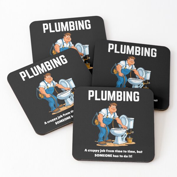 Item preview, Funny Plumber Cartoon – “Plumbing… A Crappy Job But Someone Has To Do It!” designed and sold by Fredster1966.