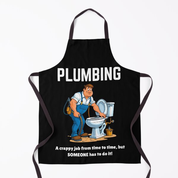 Item preview, Funny Plumber Cartoon – “Plumbing… A Crappy Job But Someone Has To Do It!” designed and sold by Fredster1966.