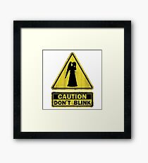 Doctor Who - Don't Blink Weeping Angels Framed Print