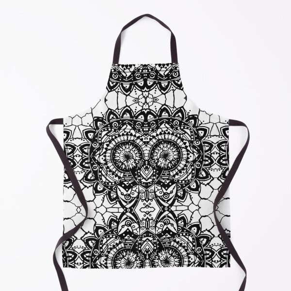 Item preview, Black and White Patchwork Mandala designed and sold by GreenVenus.