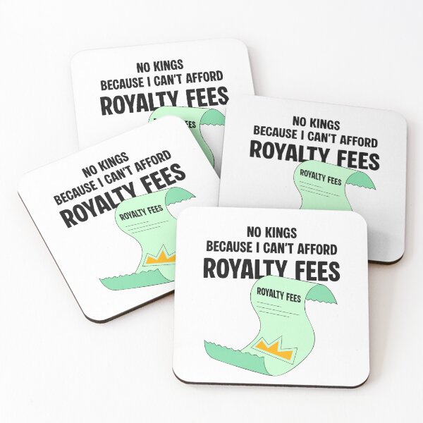 Item preview, No Kings Because I Can't Afford Royalty Fees – Funny Receipt Design designed and sold by Balasan.