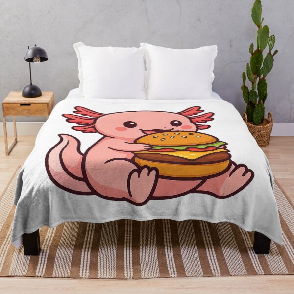 Item preview, Axolotl Eating Giant Hamburger designed and sold by k3rstman1.