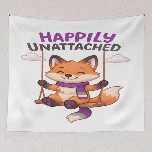 Item preview, Happily Unattached: Ace Pride Fox Swinging Solo designed and sold by Rajasekar.