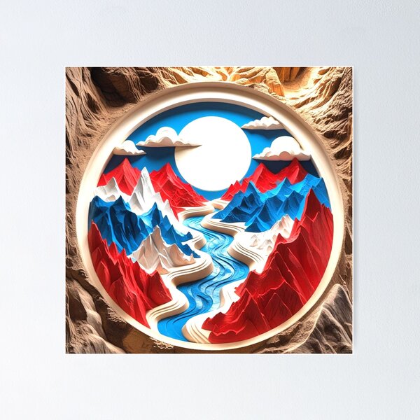Item preview, 3D Wooden Landscape Puzzle & Art Print #GiftIdeas designed and sold by Spectime.