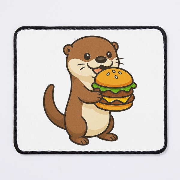 Item preview, Otter Eating Giant Hamburger designed and sold by k3rstman1.