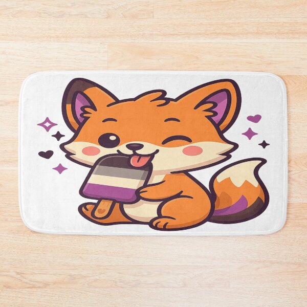 Item preview, Popsicle Ace Fox – Sweet & Proud Asexual Flag Design for Pride Month  designed and sold by Rajasekar.