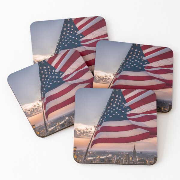 Item preview, Patriotic Aesthetic American Flag Art Print  designed and sold by TheUSAFantasy.
