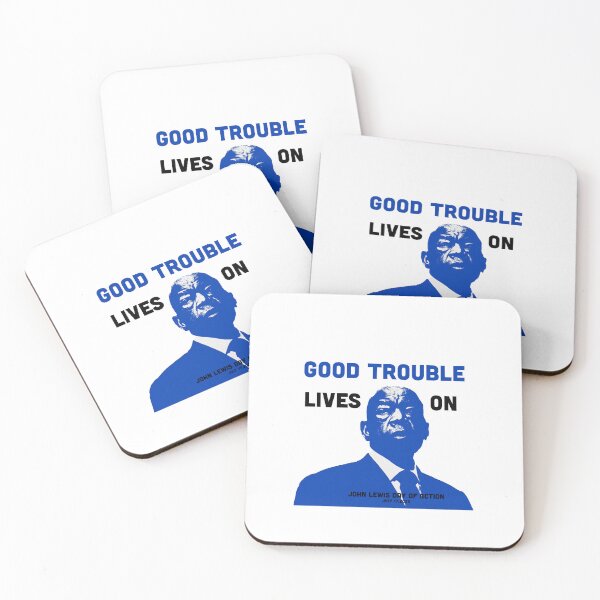 Item preview, Good Trouble Lives On Day of Action Protest Flair designed and sold by ProtestThreads.