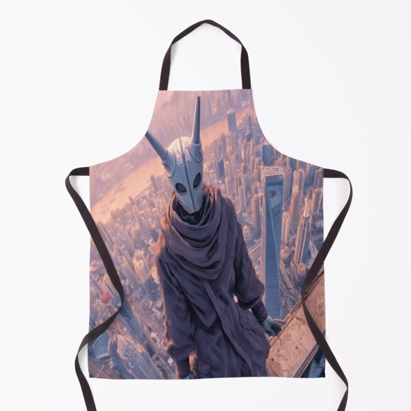 Item preview, Title: Skybound Sentinel: The Watcher Above the City designed and sold by MYTHIC PEEL STICKERS.