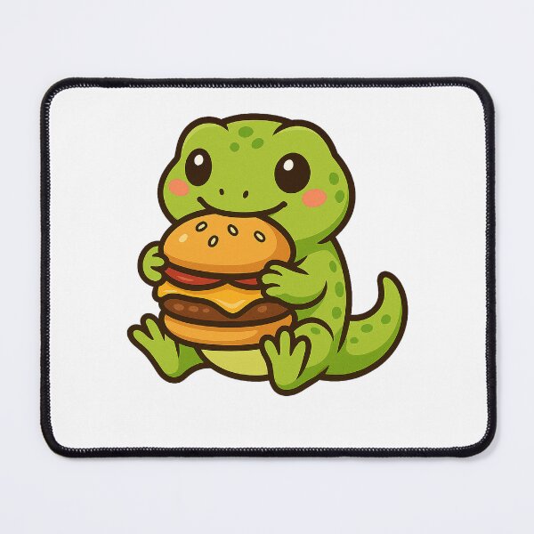 Item preview, Gecko Eating Giant Hamburger designed and sold by k3rstman1.
