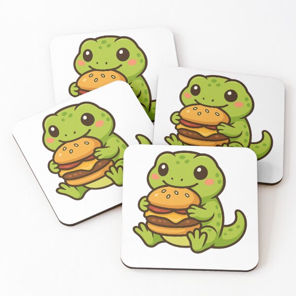 Item preview, Gecko Eating Giant Hamburger designed and sold by k3rstman1.