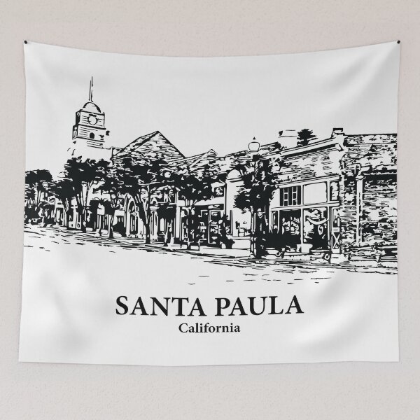 Item preview, Santa Paula - California designed and sold by Lakeric Cityscapes.