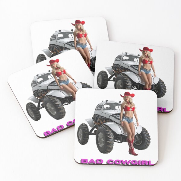 Item preview, Bad Cowgirl with her 4wd, a beautiful thing if you ask me designed and sold by The Far Far North.