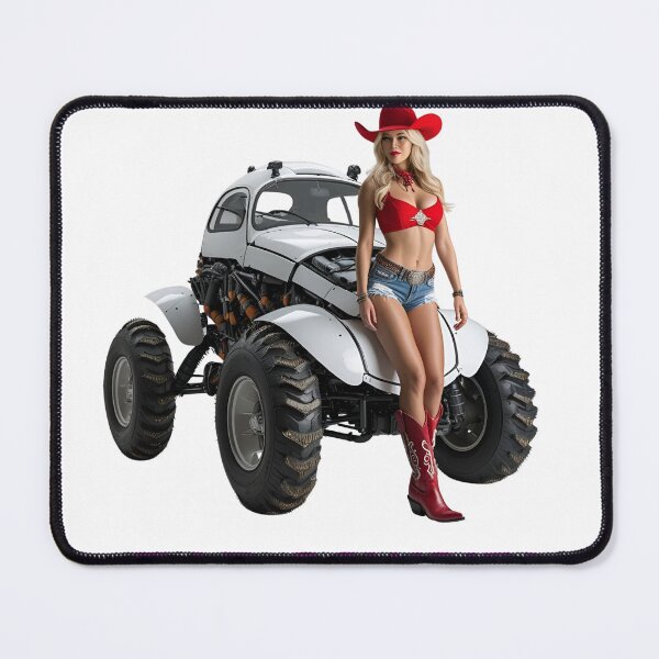 Item preview, Bad Cowgirl with her 4wd, a beautiful thing if you ask me designed and sold by The Far Far North.