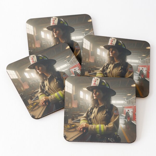 Item preview, Firefighter in Peaceful Reflection designed and sold by nikkolaus.