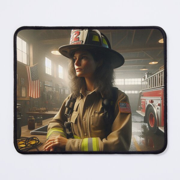 Item preview, Firefighter in Peaceful Reflection designed and sold by nikkolaus.