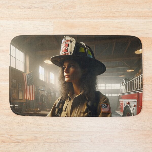 Item preview, Firefighter in Peaceful Reflection designed and sold by nikkolaus.