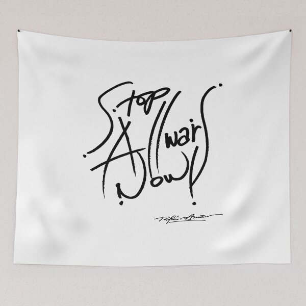 Item preview, STOP ALL WARS BLACK designed and sold by rogerioamancio.