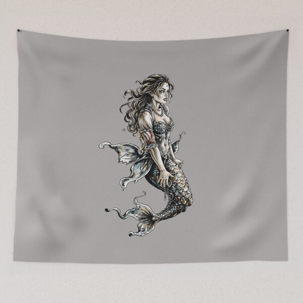 Item preview, Gothic Mermaid Art designed and sold by DumbPet.