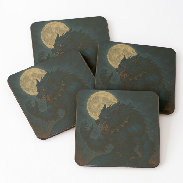 Item preview, Werewolf. Midnight Moon Curse. Trading Card designed and sold by JonelleTshirts.