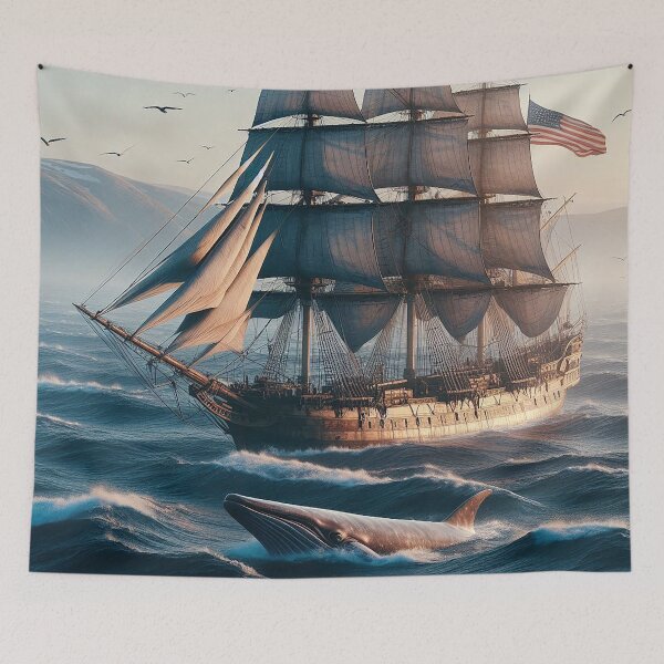 Item preview, Brave the Seas to Chase the Whale designed and sold by nikkolaus.