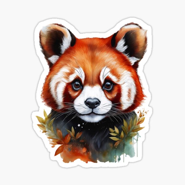 Vista previa del artículo con la obra «Panda rojo - Colección MY ZOO», diseñado y vendido por MediaGalleria.