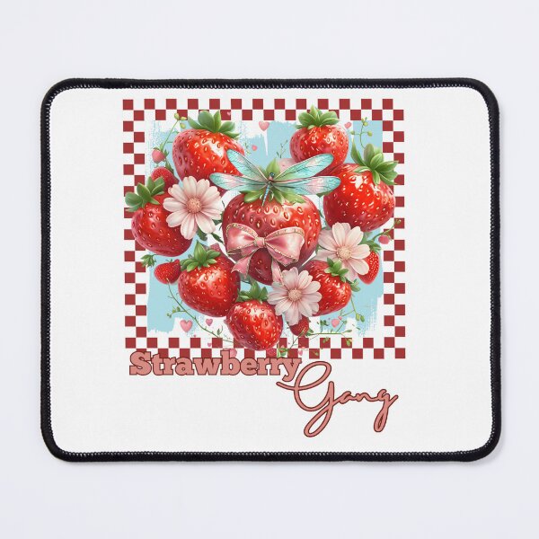 Item preview, Cottagecore Strawberry Heart Aesthetic Design designed and sold by CottonandQuill.