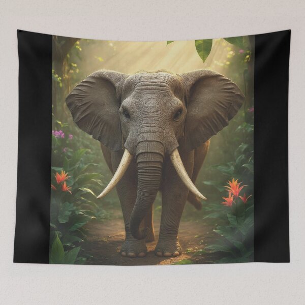 Item preview, Healing Elephant in the Jungle  designed and sold by My Beautiful Healing Art.