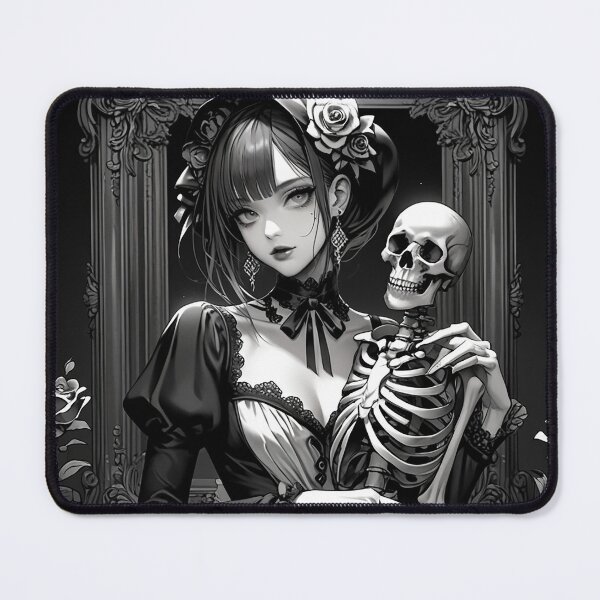 Item preview, Baroque Skeleton Rose Art – Gothic Skull Design for Dark Fashion Lovers designed and sold by TheArtOfChaa.
