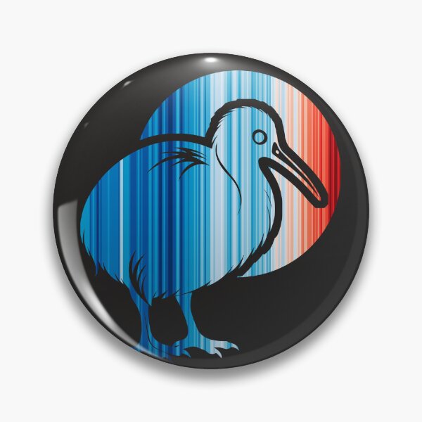 Item preview, Climate Change Stripes - Kiwi outline designed and sold by Frank J. Art.