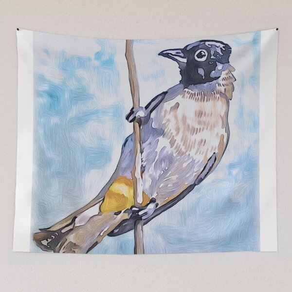 Item preview, White Spectacled Bulbul designed and sold by pinkyjainpan.