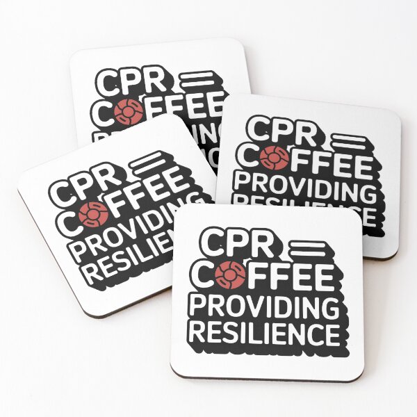 Item preview, CPR = Coffee Providing Resilience | Funny Nurse designed and sold by CuteDesignables.