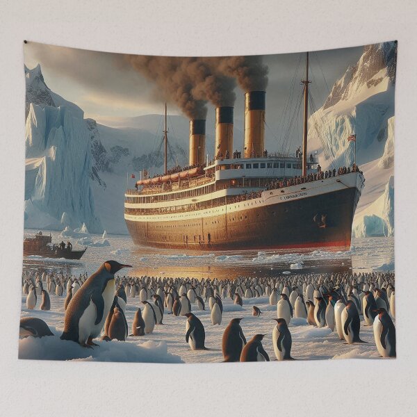 Item preview, Steamliner and the Penguin Guard designed and sold by nikkolaus.